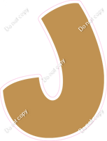 BBT 23.5" Individuals - Flat Gold J