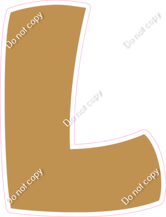 BBT 23.5" Individuals - Flat Gold L