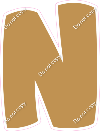 BBT 23.5" Individuals - Flat Gold N