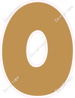 BBT 23.5" Individuals - Flat Gold O