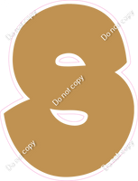 BBT 23.5" Individuals - Flat Gold S