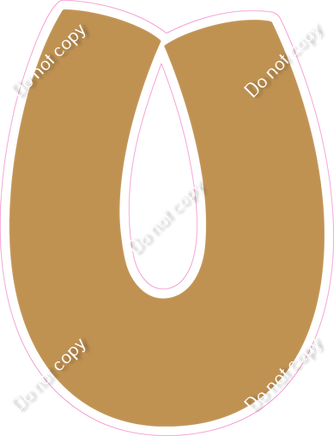 BBT 23.5" Individuals - Flat Gold U