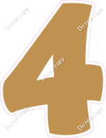 BBT 23.5" Individuals - Flat Gold 4