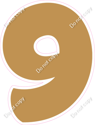 BBT 23.5" Individuals - Flat Gold 9