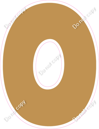 BBT 23.5" Individuals - Flat Gold