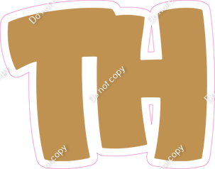 BBT 23.5" Individuals - Flat Gold TH