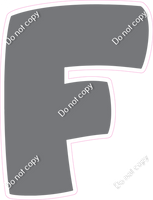 BBT 23.5" Individuals - Flat Grey F