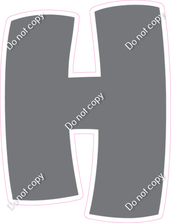 BBT 23.5" Individuals - Flat Grey H