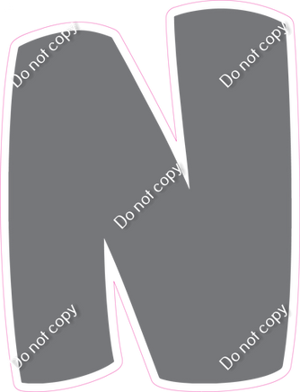 BBT 23.5" Individuals - Flat Grey N