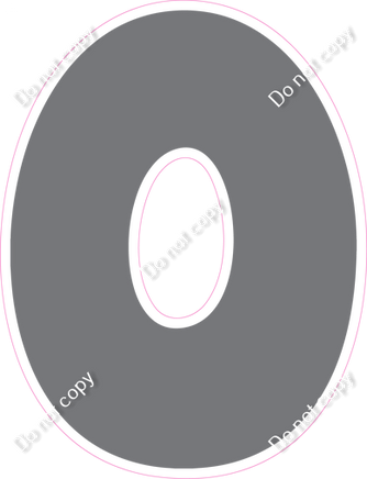 BBT 23.5" Individuals - Flat Grey O