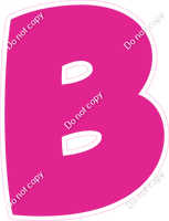 BBT 23.5" Individuals - Flat Hot Pink B