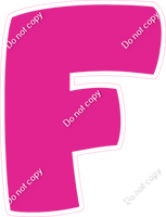 BBT 23.5" Individuals - Flat Hot Pink F