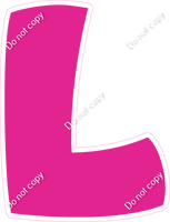 BBT 23.5" Individuals - Flat Hot Pink L