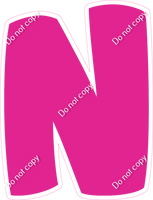 BBT 23.5" Individuals - Flat Hot Pink N