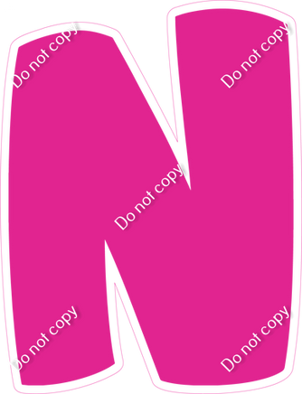 BBT 23.5" Individuals - Flat Hot Pink N