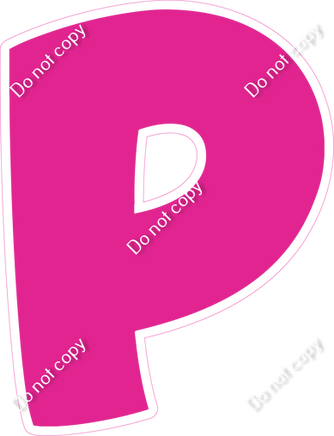 BBT 23.5" Individuals - Flat Hot Pink P