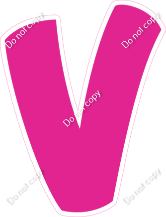 BBT 23.5" Individuals - Flat Hot Pink V