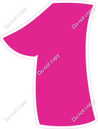 BBT 23.5" Individuals - Flat Hot Pink 1