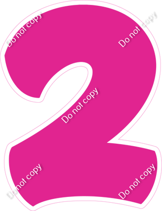 BBT 23.5" Individuals - Flat Hot Pink 2