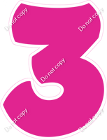 BBT 23.5" Individuals - Flat Hot Pink 3