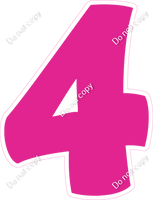 BBT 23.5" Individuals - Flat Hot Pink 4