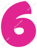 BBT 23.5" Individuals - Flat Hot Pink 6