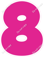 BBT 23.5" Individuals - Flat Hot Pink 8