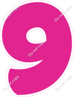 BBT 23.5" Individuals - Flat Hot Pink 9