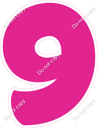 BBT 23.5" Individuals - Flat Hot Pink 9