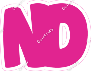 BBT 23.5" Individuals - Flat Hot Pink ND