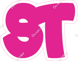 BBT 23.5" Individuals - Flat Hot Pink ST