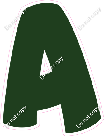 BBT 23.5" Individuals - Flat Hunter Green A