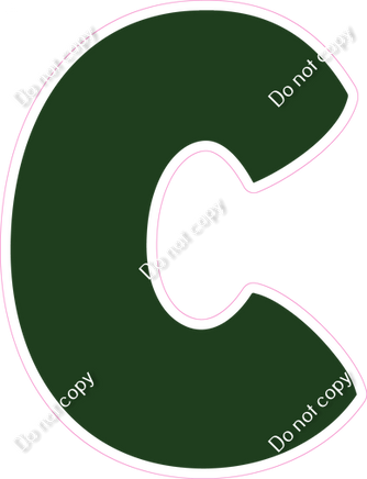 BBT 23.5" Individuals - Flat Hunter Green C