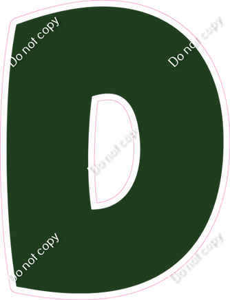 BBT 23.5" Individuals - Flat Hunter Green D