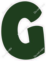 BBT 23.5" Individuals - Flat Hunter Green G