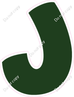 BBT 23.5" Individuals - Flat Hunter Green J