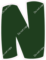 BBT 23.5" Individuals - Flat Hunter Green N