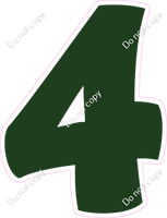 BBT 23.5" Individuals - Flat Hunter Green 4