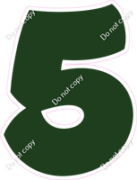 BBT 23.5" Individuals - Flat Hunter Green 5