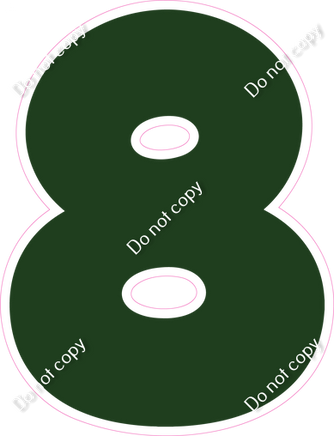 BBT 23.5" Individuals - Flat Hunter Green 8