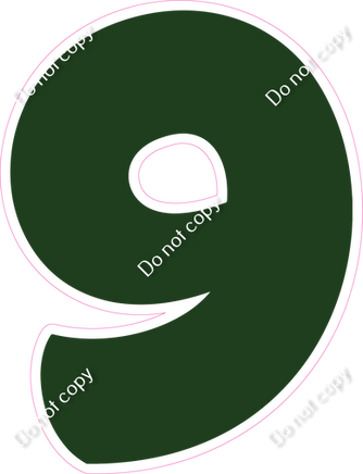 BBT 23.5" Individuals - Flat Hunter Green 9