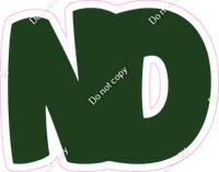 BBT 23.5" Individuals - Flat Hunter Green ND