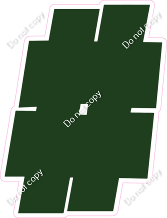 BBT 23.5" Individuals - Flat Hunter Green #