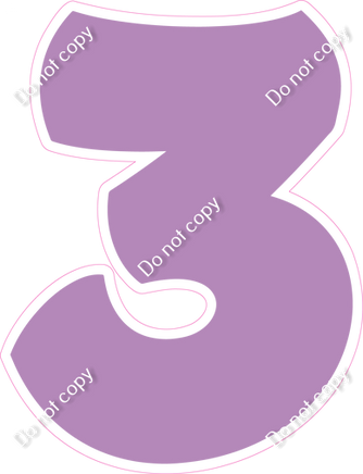 BBT 23.5" Individuals - Flat Lavender 3