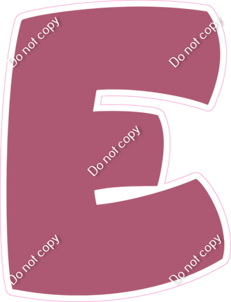 BBT 23.5" Individuals - Flat Mauve E