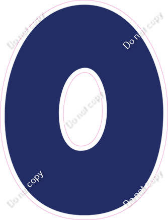 BBT 23.5" Individuals - Flat Navy Blue O