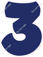 BBT 23.5" Individuals - Flat Navy Blue 3