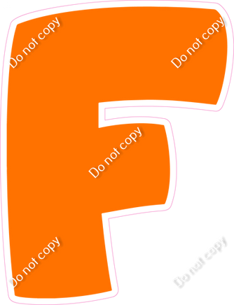 BBT 23.5" Individuals - Flat Orange F