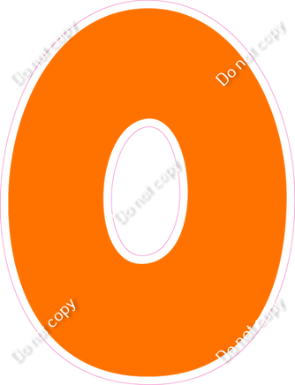 BBT 23.5" Individuals - Flat Orange O