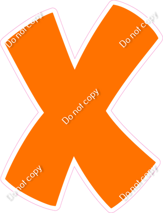 BBT 23.5" Individuals - Flat Orange X